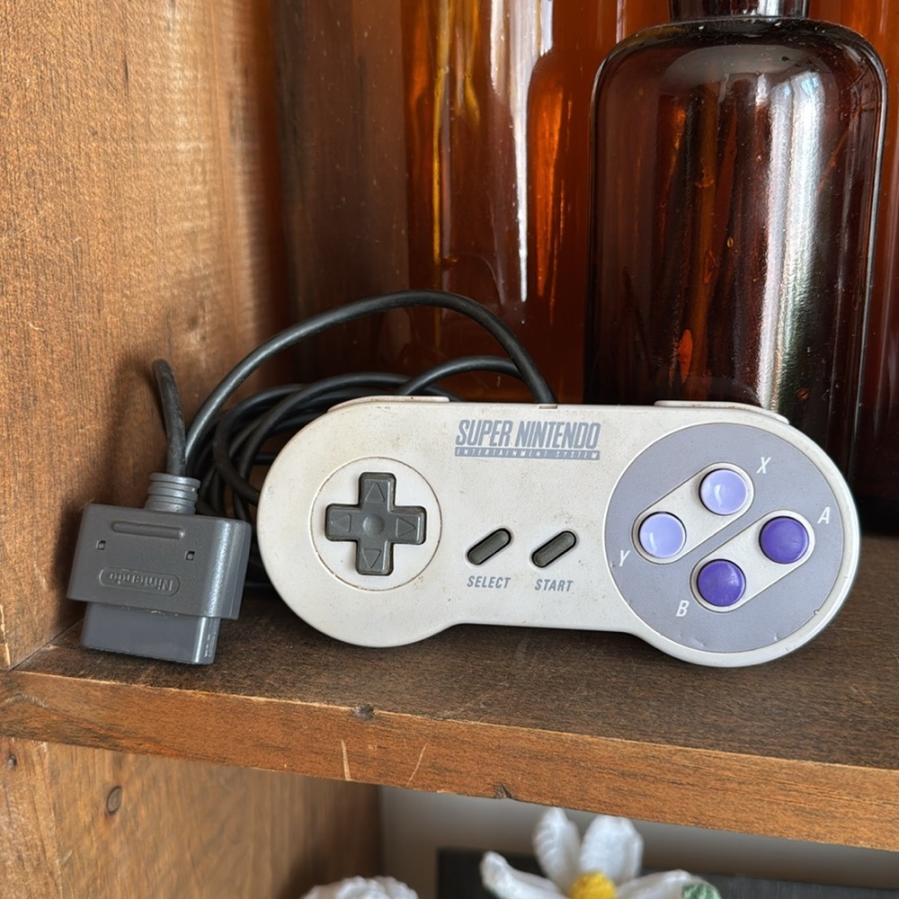 Nintendo Super NES Controller - Gray and Purple UNTESTED